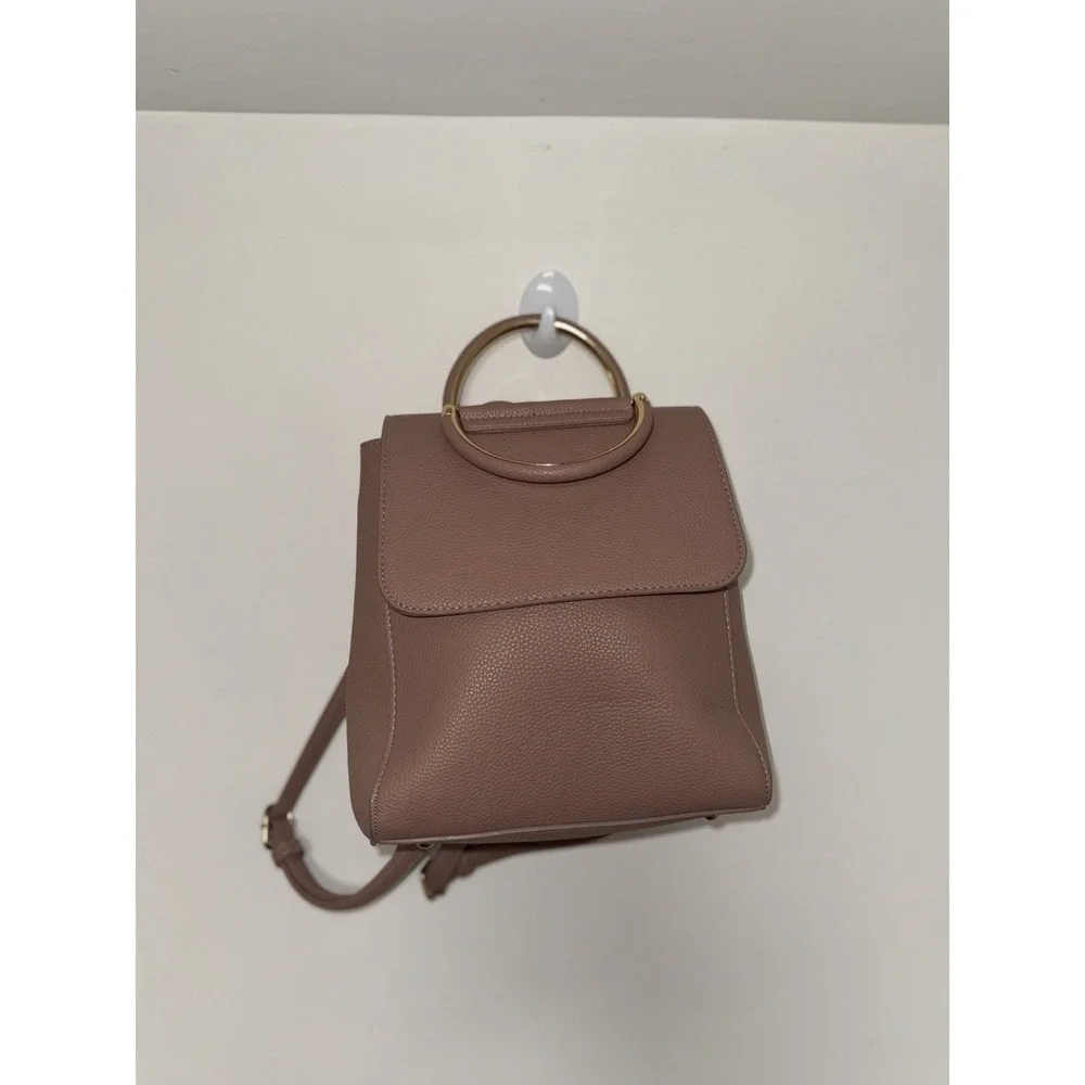 Miztique Daisy Convertible Backpack Purse mauve/dusty rose color vegan leather